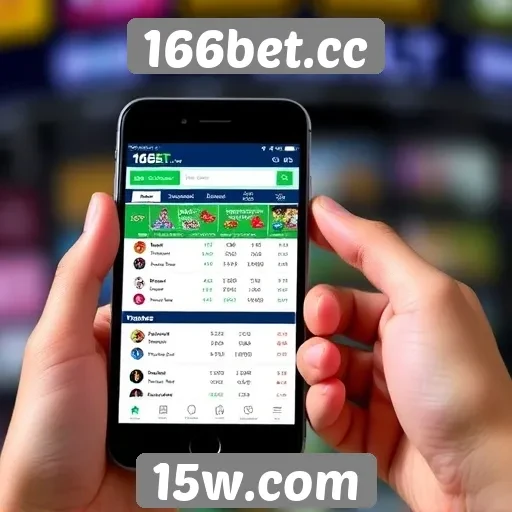 Interface do usuário do 166bet.cc em dispositivos móveis