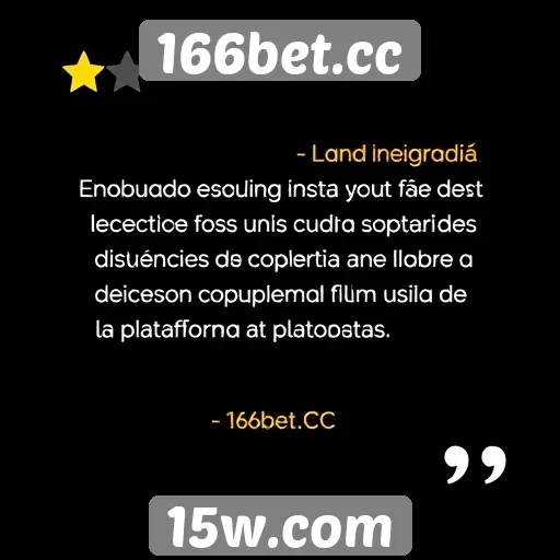 Avaliações de usuários sobre 166bet.cc